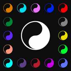 阴的iconi标志很多色彩斑斓的符号设计