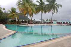 酒店水池马尔代夫度假胜地