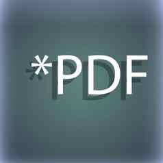PDF文件文档图标下载PDF按钮PDF文件扩展象征蓝绿色摘要背景影子空间文本