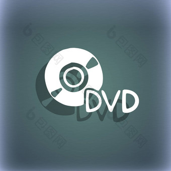 Dvd图标象征蓝绿色摘要背景影子空间文本