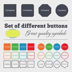 公司标志图标传统象征业务摘要圆标志大集色彩斑斓的多样化的高质量的按钮
