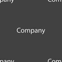 公司标志图标传统象征业务摘要圆标志无缝的模式灰色的背景