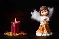 天使蜡烛圣诞节
