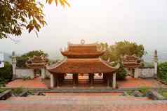 寺庙传统的建筑风格东海