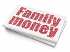 钱概念家庭钱空白报纸背景