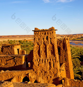 非洲摩洛哥现场施工历史村