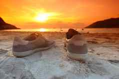 鞋子海滩