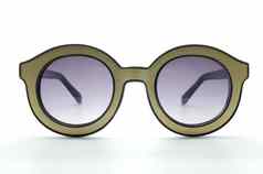 黄色的复古的古董眼镜眼睛穿黑色的金框架
