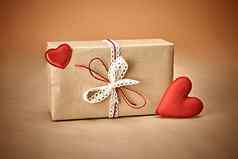 爱红色的心情人节一天手工艺礼物盒子