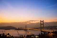 在香港香港桥美丽的青桥在香港香港