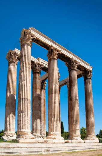 寺庙奥林匹斯山的宙斯雅典