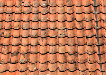 红色的难看的东西粘土屋顶瓷砖背景