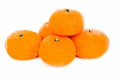 橘子水果孤立的白色背景