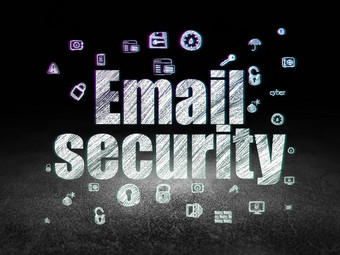 安全概念电子邮件安全难看的东西黑暗房间