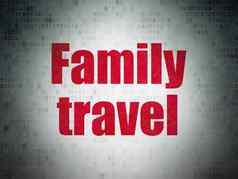 旅行概念家庭旅行数字纸背景