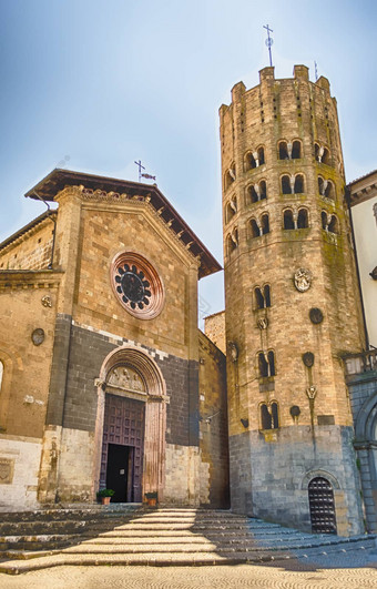 中世纪的教堂安德里亚奥维多意大利