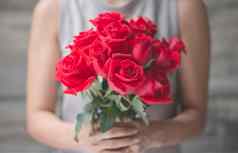 玫瑰情人节一天红色的玫瑰