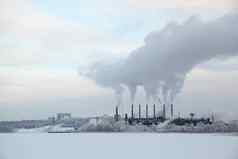 冬天工业景观