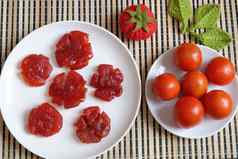 越南食物泰特番茄小时越南传统的
