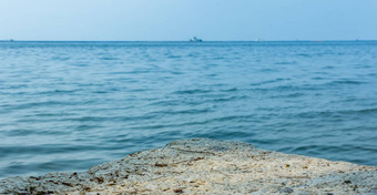 岩石海焦点岩石海模糊背景