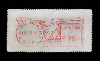 古董加州邮票