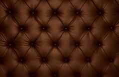 棕色（的）capitone网纹教练皮革装饰
