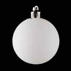 白色圣诞节球