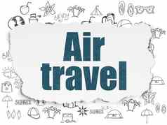 旅游概念空气旅行撕裂纸背景