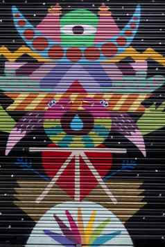 涂鸦艺术作品街道巴塞罗那