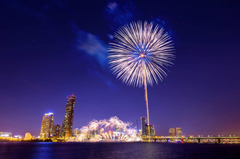 首尔国际烟花节日韩国