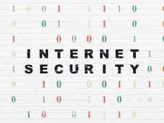 隐私概念互联网安全墙背景