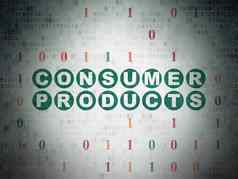 金融概念消费者产品数字纸背景