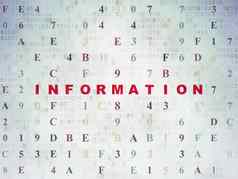 信息概念信息数字纸背景