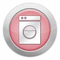 图标按钮pictogram自助洗衣店