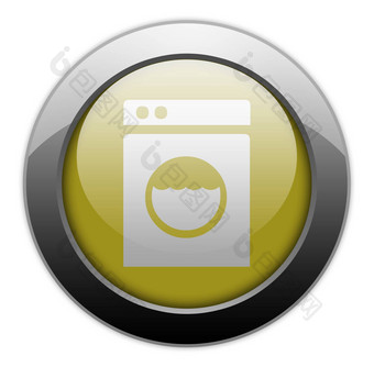 图标按钮pictogram自助洗衣店