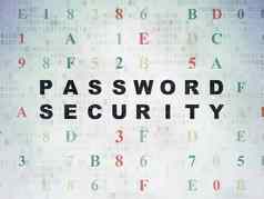 隐私概念密码安全数字纸背景