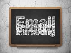 金融概念电子邮件市场营销黑板背景