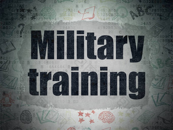教育概念军事培训数字纸背景