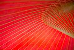 竹子伞红色的颜色