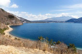 湖本栖富士日本