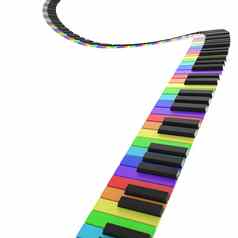 计划键盘彩虹颜色
