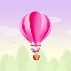 婴儿热空气气球