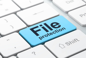 隐私概念文件保护电脑键盘背景