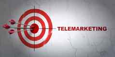 市场营销概念目标电话销售墙背景