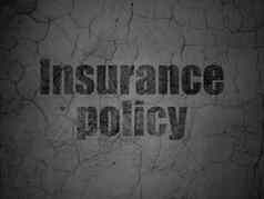 保险概念保险政策难看的东西墙背景