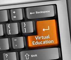 键盘插图虚拟教育