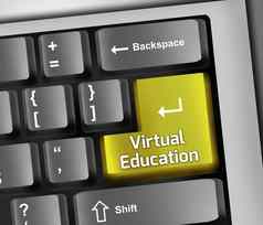 键盘插图虚拟教育