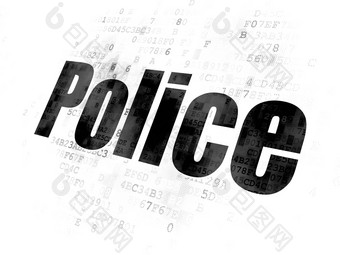 法律概念警察数字背景