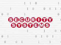 安全概念安全系统墙背景