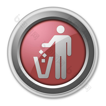 图标按钮pictogram垃圾容器